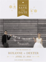 Bubbly Save The Date Wedding Invitation