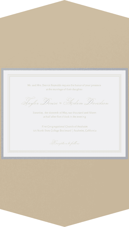 Classic Frame Wedding Invitation