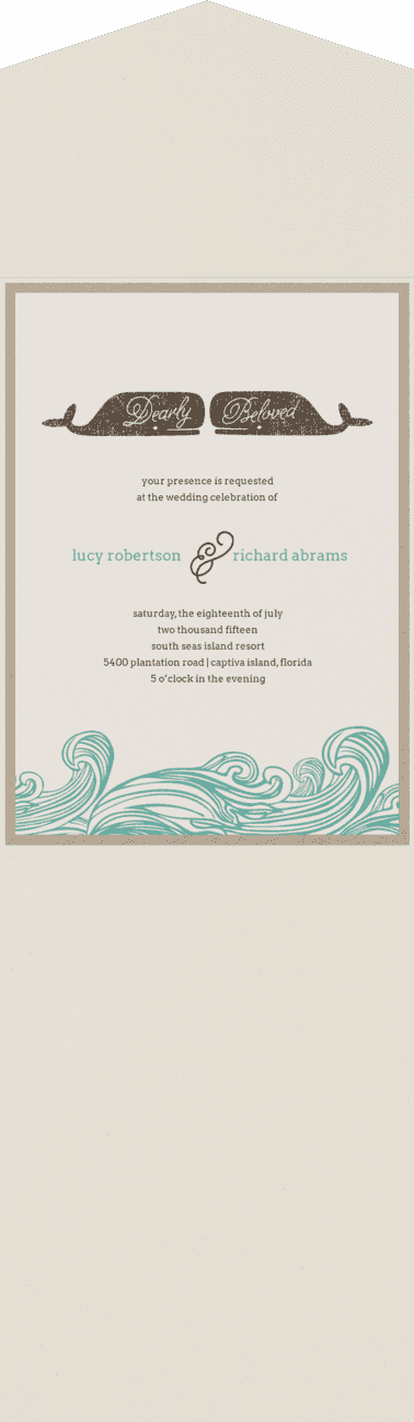 Whale of a Tale Wedding Invitation