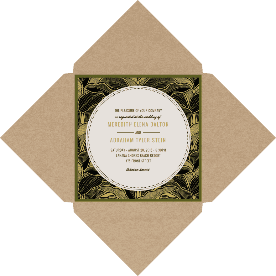 So Frond of you Wedding Invitation
