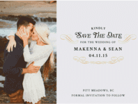 Once Upon a Time Save The Date Wedding Invitation