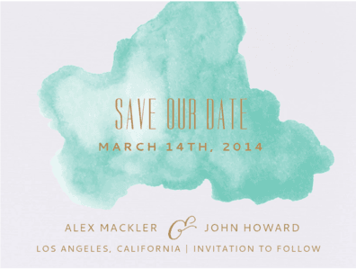 Daydream Save The Date Save the Date