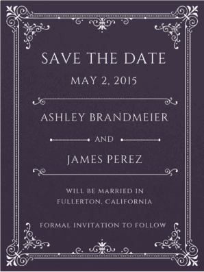Downtonesque Save The Date Save the Date