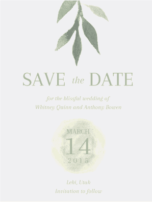 Floralia Save The Date Save the Date