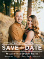 Joyful Harvest Save The Date Wedding Invitation