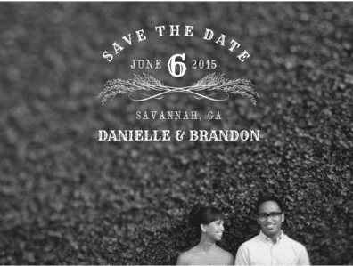 Forever Chalkboard Save The Date Save the Date