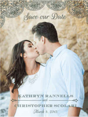 Heirloom Lace Save The Date Save the Date