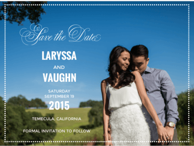 Vineyard Vows Save The Date Save the Date