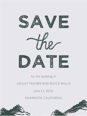 Hitched Save The Date Save the Date