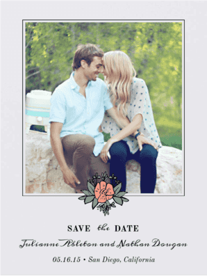 Flower Crown Save The Date Save the Date
