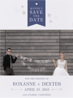 Bubbly Save The Date Save the Date
