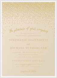 Confetti Toss Wedding Invitation