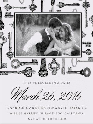 Love Is The Key Save the Date Save the Date
