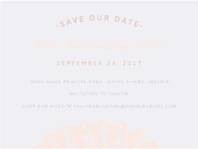 Etched Sea Shells Save The Date Save the Date