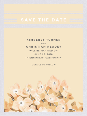 Botanical Blooms Save The Date Save the Date