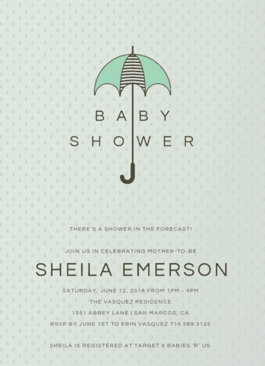 Shower in the Forecast Baby Shower