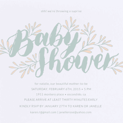 Blooming Baby Baby Shower