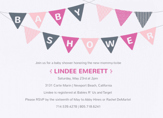 Bunting Banner Baby Shower