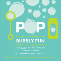 Bubble Pop Wedding Invitation