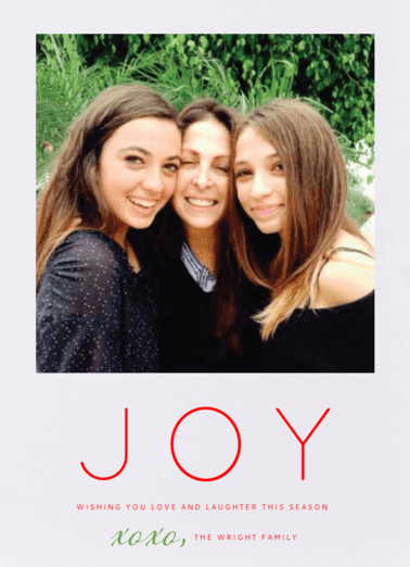 Filled With Joy Holiday Card