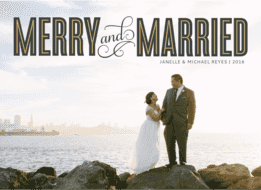 Merry & Married Wedding Invitation