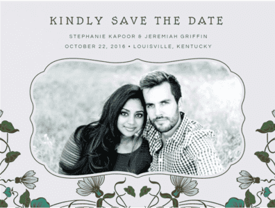 Nouveau Garden Save the Date Save the Date
