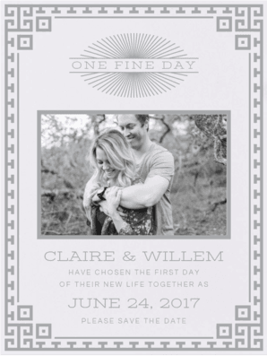 Timeless Luxe Save the Date Save the Date