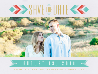 Southwestern Chic Save the Date Save the Date