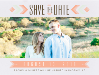 Southwestern Chic Save the Date Save the Date