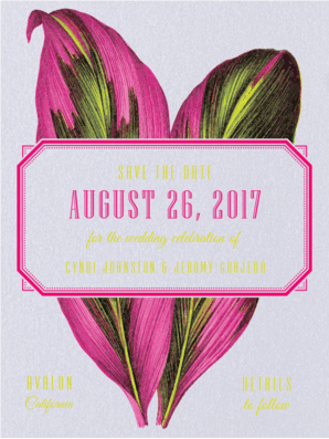 Eclectic Cabana Save the Date Save the Date