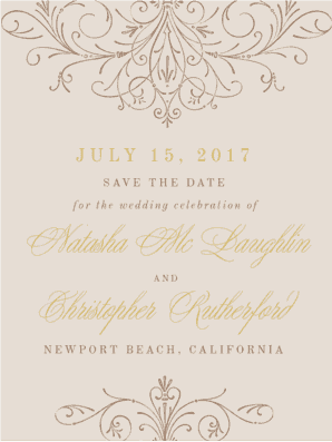 Hopeless Romantic Save the Date Save the Date
