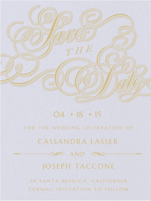 Calligraphy Crush Save The Date Save the Date