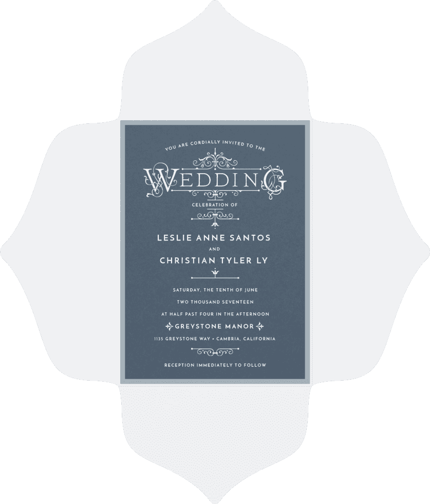 French Quarter Wedding Invitation