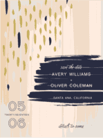 Color Theory Save The Date Wedding Invitation