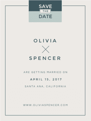 Simply Studded Save The Date Save the Date