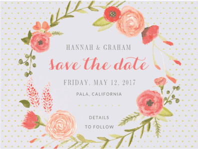 Sweet Bouquet Save The Date Save the Date