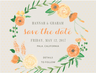 Sweet Bouquet Save The Date Save the Date