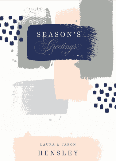 Painted Greetings Holiday Card