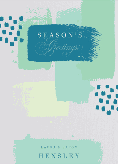 Painted Greetings Holiday Card