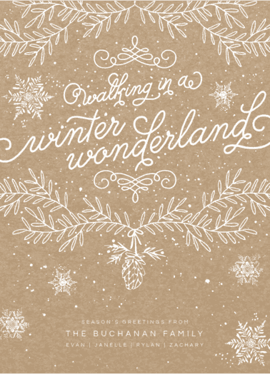 Whimsy Wonderland Holiday Card