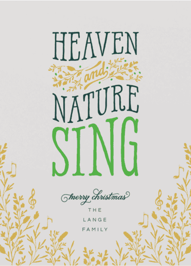 Heaven and Nature Holiday Card