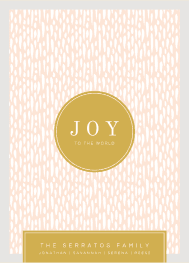 Joy Goes Around Holiday Card