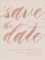 Always and Forever Save the Date Wedding Invitation