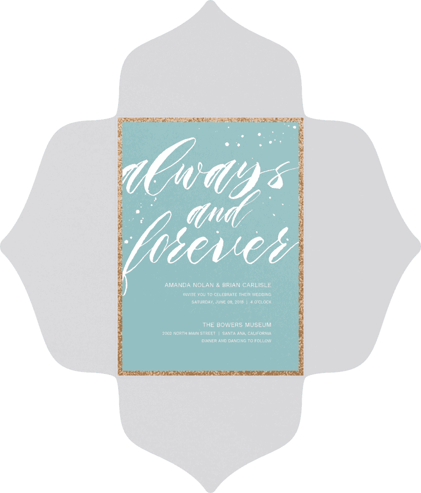 Always and Forever Wedding Invitation