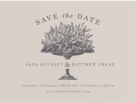 Test of Time Save the Date Wedding Invitation