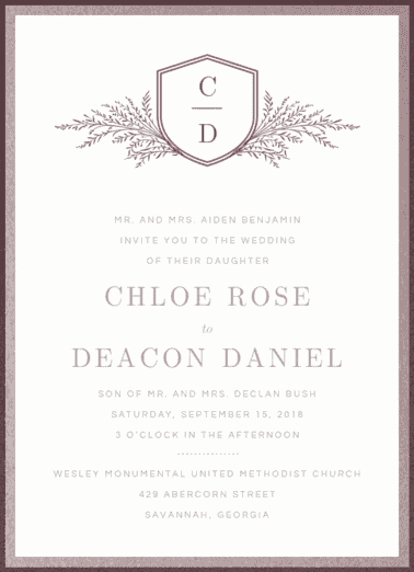 Charmed Life Wedding Invitation