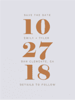 Duly Noted Save the Date Wedding Invitation