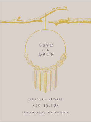 Dreamcatcher Save the Date Save the Date