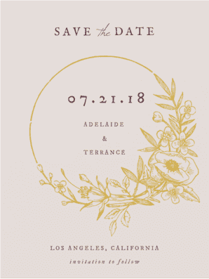 Enchanted Wreath Save the Date Save the Date