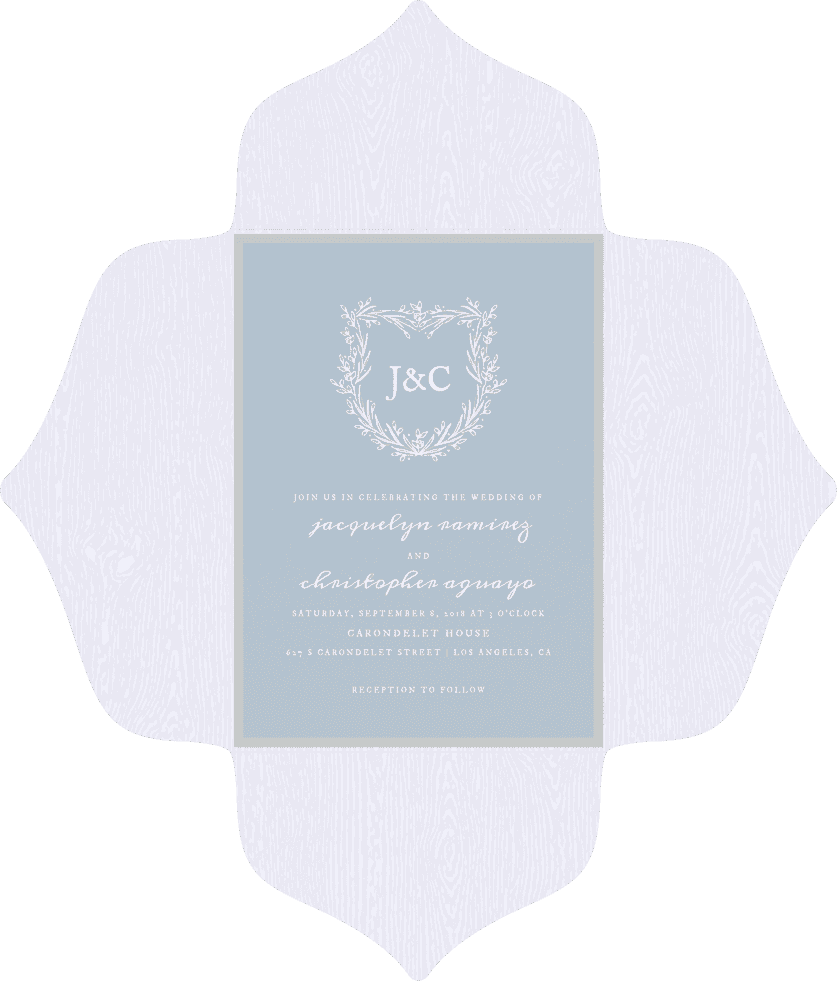 Shield of Dreams Wedding Invitation